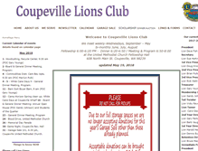 Tablet Screenshot of coupevillelions.org